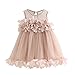 GONKOMA Toddler Baby Girls Princess Dress Sleeveless Tulle Summer Vest Dresses (2-Years, Khaki)