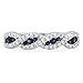 10K Gold Blue Sapphire & White Diamond Bridal Swirl Stackable Anniversary Wedding Band