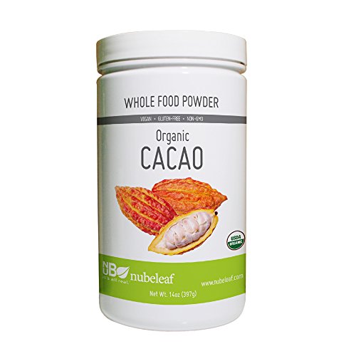 Nubeleaf Cacao Powder - Non-GMO, Gluten-Free, Raw, Organic, Vegan Source of Essential Vitamins & Minerals - Single-Ingredient Nutrient Rich Superfood for Cooking, Baking, Smoothies (14oz) - Thumbnail 6