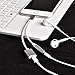 Adapter iPhone Headphone Jack Adapter for iPhone 8/8Plus Female Splitter Aux Audio Headphone Jack 3.5 mm Adaptor for iPhone 8/8Plus 7/7Plus X 10 XS with Music+Charger Splitter Support All iOS System