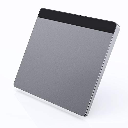 Wireless Trackpad Touchpad, VOGEK Rechargeable Trackpad with Multi-Touch Navigation Support Windows 7 Windows 10 on Laptop/Notebook/Desktop Computer (2.4GHz) (Space Grey)