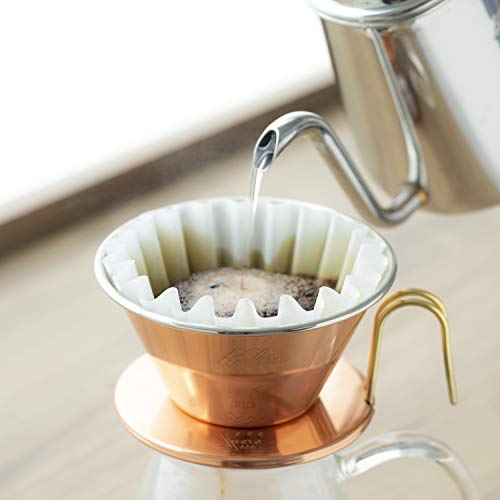 Carita coffee dripper copper made in Japan two to four people for TSUBAME & Kali - Picture 5 of 8