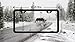 License Plate Frames - Automotive Aluminum Tag holders 2 hole kit, 2pcs Black Licenses Plates Frames with Screw Caps and Tire Stem Caps, Place on Any Car or Vehicle Fits All US License