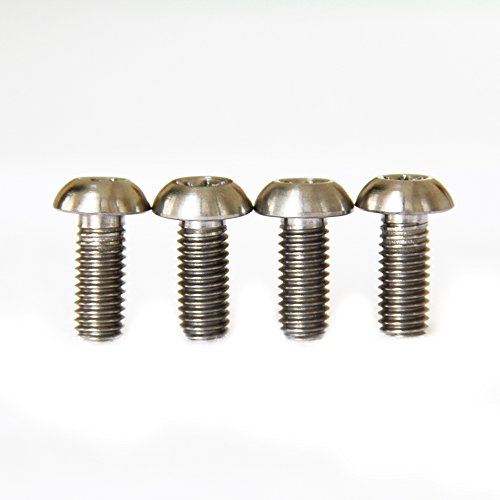 Pano-Mounts M5x12 Titanium Torx Head Disc Brake Rotor Bolts Screws for MTB Mountain Bike 4-Pack By
