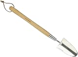 Kent & Stowe Stainless Steel Border Hand Trowel with Ash Handle view 3