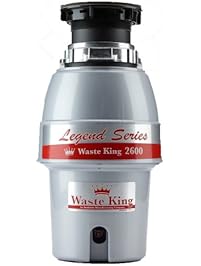 Waste King Legend Series 1/2 HP Continuous Feed Garbage Disposal with Power Cord - (L-2600)
