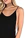 DIDK Women's Spaghetti Strap Armhole Plain Backless Bodysuit Black M