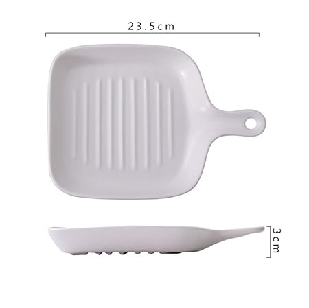 HJX888 Vajillas de cerámica Molde para Hornear Cuadrado con Plato ...