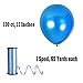 Treasures Gifted Metallic Royal Blue Balloons - Pearlized Dark Blue Balloons, 12 Inch Balloons - Steel Blue Balloons - Large Blue Latex Balloons - Metallic Blue Balloons - Blue Balloons 100 Pack
