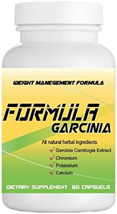 Formula Garcinia Cambogia Extract 60% - Natural, Pure and Potent- Best Weight Loss Supplement on the Market - Full Time Fat Burner - 1 Month Supply- USA Made
