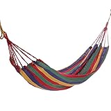 KING DO WAY Cotton Fabric Canvas Hammock Tree Hanging Swing Suspended Outdoor Indoor Bed 68