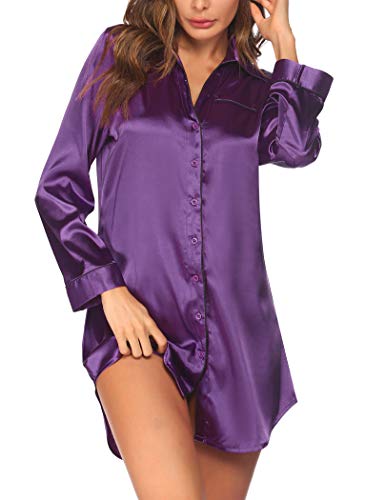 button down sleep dress