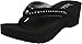 Cobian Women's Tiffany Wedge Flip Flop, Black, 9 M US