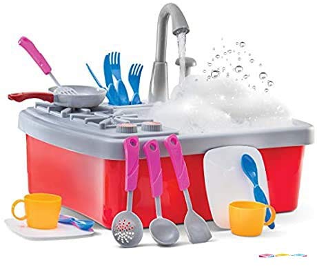 play kitchen with running water