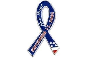 PinMart's 9/11 September 11th Patriotic Twin Towers Lapel Pin – 9/11 Memorabilia and Pentagon Remembrance – Commemorative Enamel Pins for Veterans, Events, Backpacks, Hats - Single or Bulk Packs