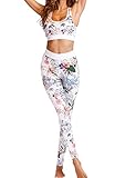 Sexyshine Women 2 Pieces Tracksuit Sports Bra and Legging Pants Yoga Set Outfits