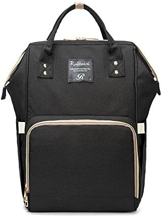 Baby Nappy Changing Backpack Bag (Black)