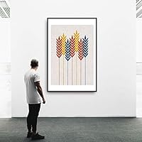 Framed Canvas Wall Art Beautiful Leaves Canvas Prints Home Artwork Decoration for Living Room,Bedroom - 16x24 inches