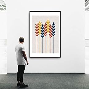 Framed Beautiful Leaves Home Artwork for Living Room Bedroom