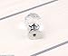 Do4U 10pcs 30mm Crystal Glass Cabinet Knob Drawer Pull Handle Kitchen Door Wardrobe Hardware Used for Cabinet, Drawer, Chest, Bin, Dresser, Cupboard (30mm, Fresh Silver)