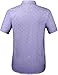 Button Down Shirt Men, Mens Shirts Casual Stylish, Regular-Fit 100% Cotton Printed Summer Causal (X-Large, Purple)
