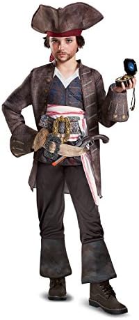 Endless Road Captain Jack Sparrow Deluxe Boys Pirates of The Caribbean Costume 22901