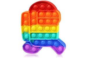 Pop it Fidget Toy, Popit Stress Toy Pop it Game Push pop Bubble Sensory Toy, Squeeze Toy for Kids and Adults Anxiety Stress R