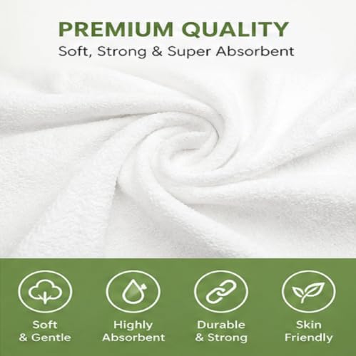 10 Pack Disposable Bath Towels – Compressed, Individually Wrapped Towels for Hotel, Spa, Gym, Salon, Beach, Sauna, Camping & Travel – Soft, Absorbent, Lightweight & Portable