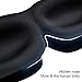 KEKU 3D Memory Foam Eye Masks (2 Pack), Breathable Eye Shades Night Blinder - Adjustable Velcro Tape - Ideal for Travel, Rest, Shift Work, Relieve Fatigue - Come with A Velvet Pouch