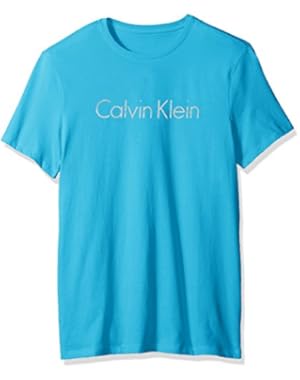 Calvin Klein Men’s Short Sleeve Space Dye Ck Logo Crew Neck T-Shirt