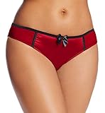 Parfait Charlotte Bikini Brief #6905,Red/black,Medium