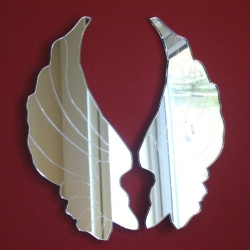 Super Cool Creations Pair of Angel Wing Mirrors 45cm x 45cm