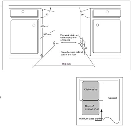 450 slimline integrated dishwasher