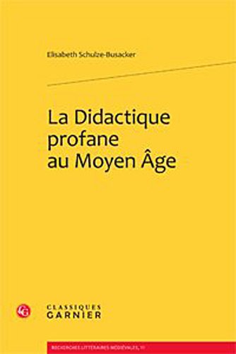 La  didactique profane au Moyen âge