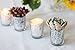 Just Artifacts 2.75-Inch Speckled Mercury Glass Votive Candle Holders (100pcs, Silver)