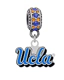 University of California Los Angeles, UCLA Logo Charm Fits Most Bracelet Lines Including Pandora, Chamilia, Troll, Biagi, Zable, Kera, Personality, Reflections, Silverado and More