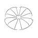 Coolplay Propeller Guard Protectors for MJX X400 2.4GHz 6-Axis Gyro RC Quadcopter (White,Pack of 4 )