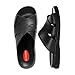 Okabashi Mens Milan Flip Flops - Sandals, XL - (M 10.5-11.5), Black