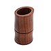Vumdua 2 PCS Bamboo shaped Wood Toothpick Holder, Dark Brown