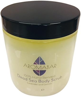 Lavender & Lemon Dead Sea Salt Hand & Body Scrub 400g 100% Natural Packed with Minerals and nutrients for Men or Women