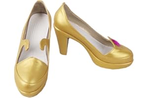 Loveian Womens Genshin Impact Paimon Boots Shoes Halloween Cosplay Costume