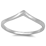 Solid New Design Fashion .925 Sterling Silver Ring Sizes 3-12