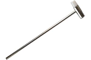 MIKMAYTOO Dual Head Small Hammer, 7 Inches, Plastic Head and Metal Head, Black Plastic Grip, Double face Jewelry Mallet, Mini Hammer for Watch, Tuning, Woodworking, Toys, DIY, Leather, Instruments (19CM)