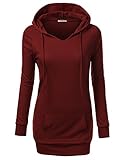 J.TOMSON Womens Solid Long Sleeve Pullover Hoodie XS-4XL (18 Colors)