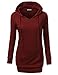 J.TOMSON Womens Solid Long Sleeve Pullover Hoodie XS-4XL (18 Colors)
