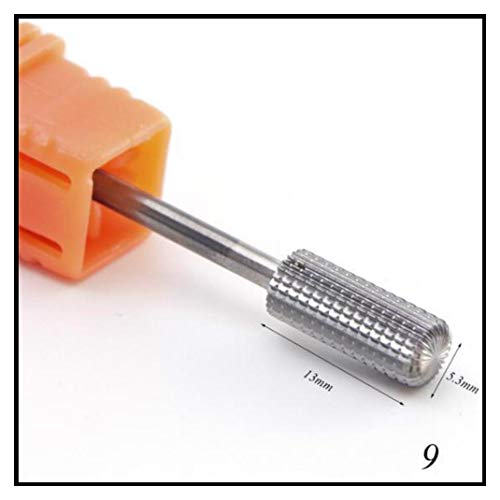1pcs Carbide Tungsten Milling Cutter Burrs Electric Nail Drill Bit Cuticle Polishing Tools for Manicure Drill 9