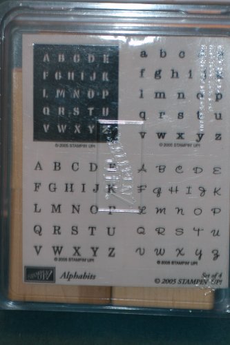 Stampin' Up Set of 4 Stamps Alphabits Alphabet