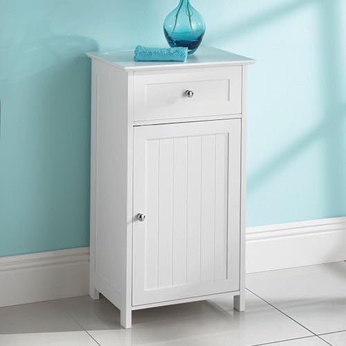 0068 - Bathroom 1 Door 1 drawer Floor Free Standing Storage Cabinet