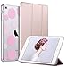iPad Mini 3 Case,iPad Mini 2 Case,iPad Mini Case,ULAK Slim Bumper Smart Case Stand for Apple iPad Mini 1/2/3 Colorful Clear Back Cover Lightweight with Auto Sleep/Wake Function, Rose Gold