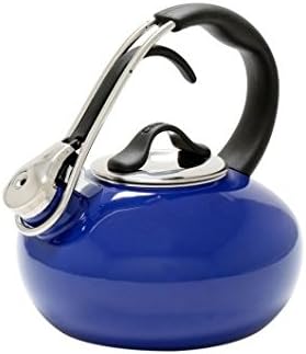Chantal Tea Kettle Enamel on Steel Loop Teakettle - Blue Indigo 1.8qt.